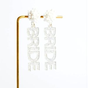 Bride Glitter Earrings